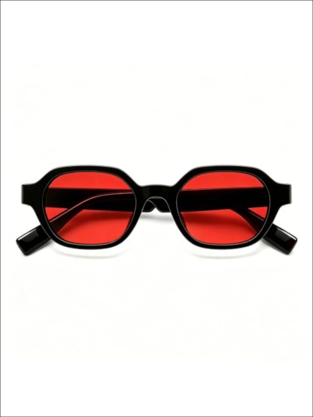 Retro Hexagonal Rectangle Sunglasses UV400 TAC Tinted Lenses Unisex